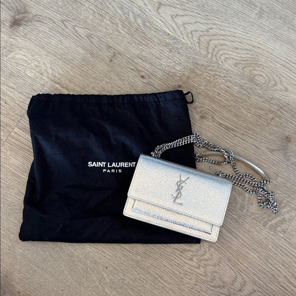 Yves Saint Laurent Metallic Clutch